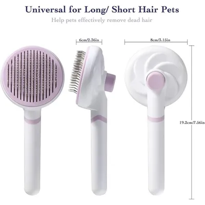 REZOEY - Brosse autonettoyante lissante - Anti-nœuds poils longs REZOEY - Brosse autonettoyante lissante - Anti-nœuds poils longs