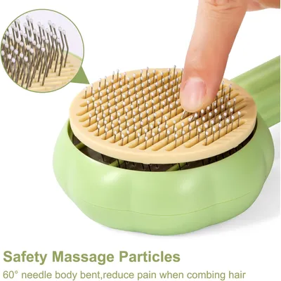 Brosses autonettoyantes acier inoxydable pour chiens et chats Brosses autonettoyantes acier inoxydable pour chiens et chats