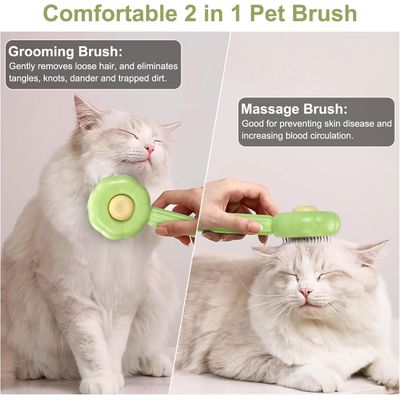 Brosses autonettoyantes acier inoxydable pour chiens et chats