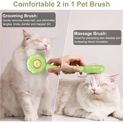 Brosses autonettoyantes acier inoxydable pour chiens et chats Brosses autonettoyantes acier inoxydable pour chiens et chats