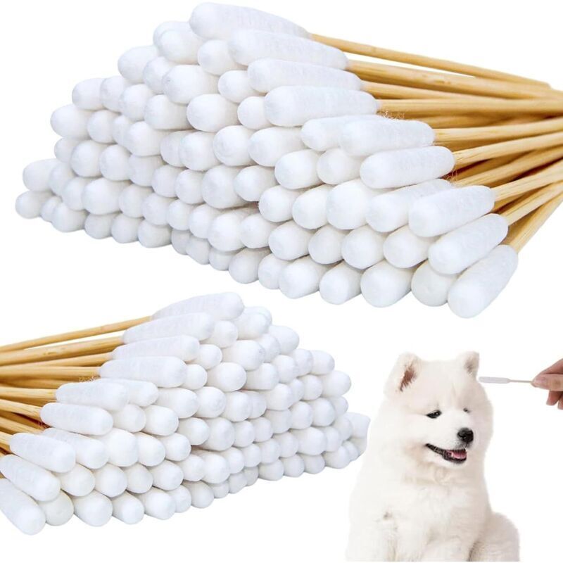 200er-Pack Ohr- und Zahnstäbchen für Hunde und Katzen (15 cm)