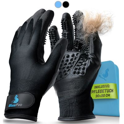 BluePet Fellpflege Handschuh Hund, Katze & Pferd - Entfernt loses Fell