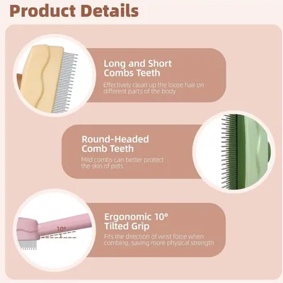 Peigne de toilettage et de massage pour chats et chiens Peigne de toilettage et de massage pour chats et chiens