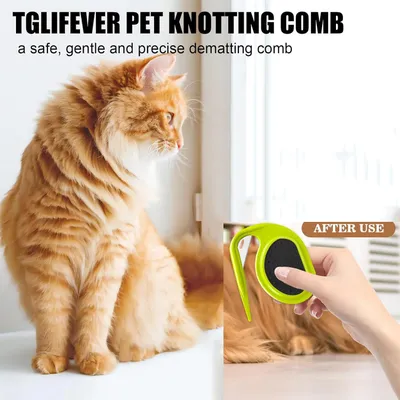 2er-Set 3-in-1-Entfilzkämme für Tiere – Entwirren und Pflege – Grün 2er-Set 3-in-1-Entfilzkämme für Tiere – Entwirren und Pflege – Grün
