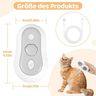 Peigne vapeur autonettoyant pour animaux Peigne vapeur autonettoyant pour animaux