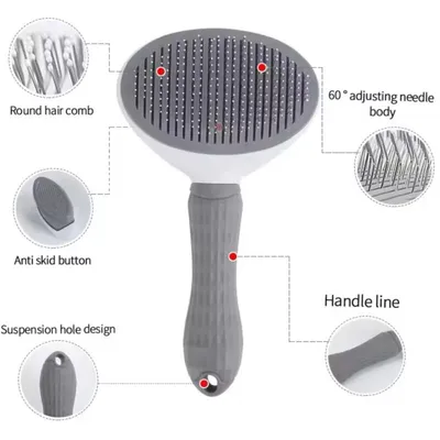 Brosse de toilettage lissante pour chiens et chats - Anti-nœuds Brosse de toilettage lissante pour chiens et chats - Anti-nœuds