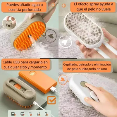 AUTREMENT - Brosse vapeur 3 en 1 - Démêlant et massage AUTREMENT - Brosse vapeur 3 en 1 - Démêlant et massage