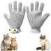 2-in-1-Pflegehandschuh für Katzen – Baden und Massieren – Grau (1 Stück)