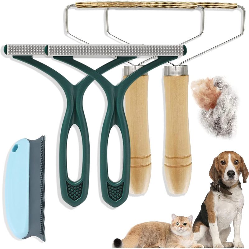 Manuelle Pflegebürste (5er-Set) – Für Hunde, Katzen und Textilien