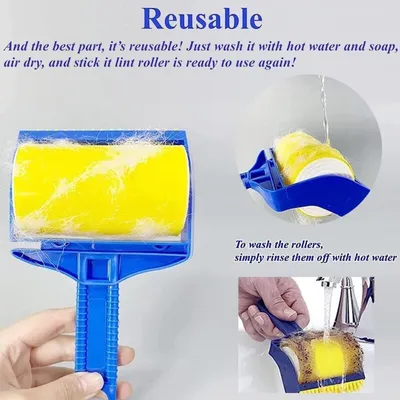 Brosse Anti-Poils Voyage Réutilisable Brosse Anti-Poils Voyage Réutilisable