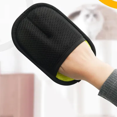 Paar Massagehandschuhe für Tiere – Anti-Haar und Reinigung – Grün Paar Massagehandschuhe für Tiere – Anti-Haar und Reinigung – Grün