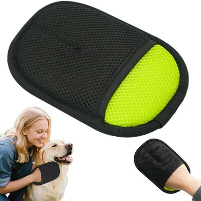 Paar Massagehandschuhe für Tiere – Anti-Haar und Reinigung – Grün Paar Massagehandschuhe für Tiere – Anti-Haar und Reinigung – Grün