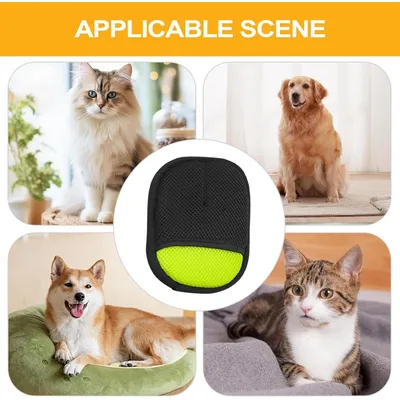 Paar Massagehandschuhe für Tiere – Anti-Haar und Reinigung – Grün Paar Massagehandschuhe für Tiere – Anti-Haar und Reinigung – Grün
