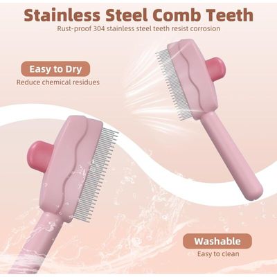 Brosse autonettoyante chiens chats - Massage poils