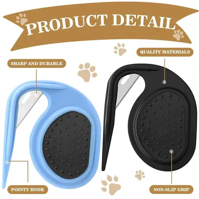 Lot de 2 peignes démêlants pour animaux - Toilettage Pro Lot de 2 peignes démêlants pour animaux - Toilettage Pro
