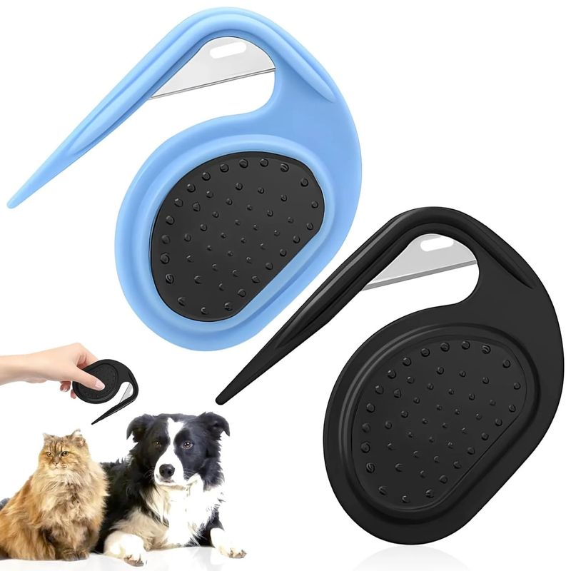 2er-Set Entfilzkämme für Tiere – Fellpflege für Hunde und Katzen – Pro