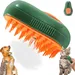 3-in-1-Dampfbürste Katzen Hunde – Massagefunktion selbstreinigend