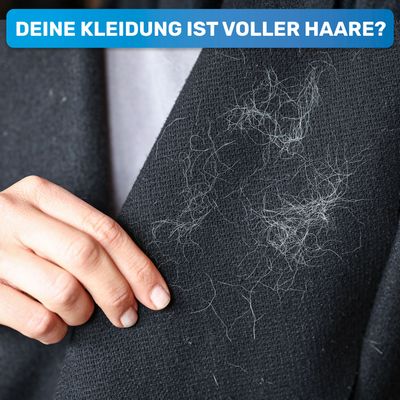 BluePet Mini Tierhaarentferner, Fusselroller im 3er-Set, Wiederverwendbar