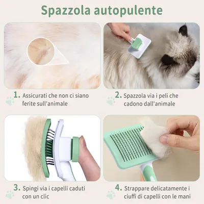Brosse de toilettage - Anti-nœuds et sous-poil Brosse de toilettage - Anti-nœuds et sous-poil