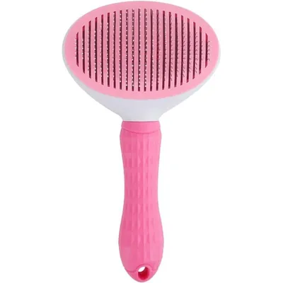 Glättende Tierbürste – Ideal abgestorbene Haare sanfte Fellpflege – Rosa Glättende Tierbürste – Ideal abgestorbene Haare sanfte Fellpflege – Rosa