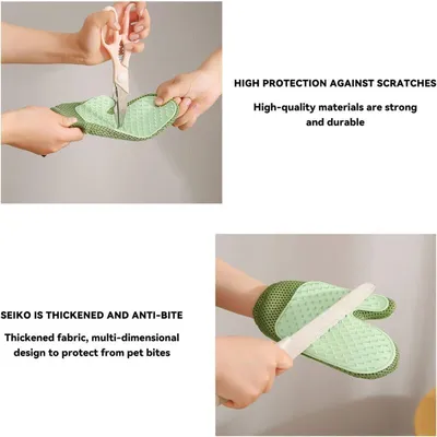 Gant anti-poils - Massage et toilettage doux Gant anti-poils - Massage et toilettage doux