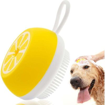 Sanfte Silikon-Pflegebürste für Tiere – Massage und Shampoo