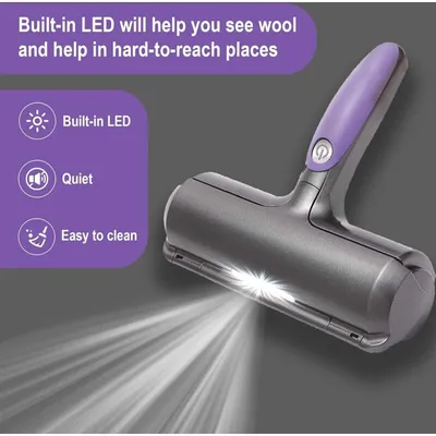 Rouleau anti-poils sonique LED autonettoyant réutilisable Rouleau anti-poils sonique LED autonettoyant réutilisable