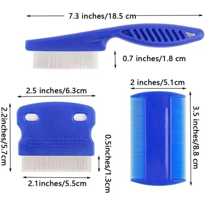 Kit 9 Peignes Anti-Puces & Taches Larmes Chien Chat Kit 9 Peignes Anti-Puces & Taches Larmes Chien Chat