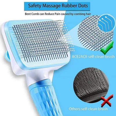 Pecute - Brosse autonettoyante - Élimine 95% des poils morts Pecute - Brosse autonettoyante - Élimine 95% des poils morts