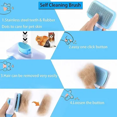 Pecute - Brosse autonettoyante - Élimine 95% des poils morts Pecute - Brosse autonettoyante - Élimine 95% des poils morts