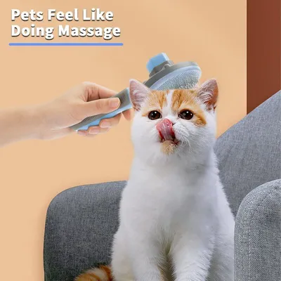 Brosse autonettoyante massage chiens chats poils longs Brosse autonettoyante massage chiens chats poils longs
