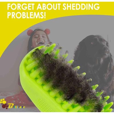 Brosse de bain silicone souple pour chiens et chats