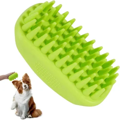 Weiche Silikon-Bade-Bürste für langhaarige Hunde und Katzen Weiche Silikon-Bade-Bürste für langhaarige Hunde und Katzen