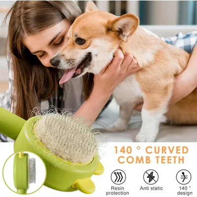 Generic - Brosse 3-en-1 - Anti-Puces Démêlante Poils Morts Generic - Brosse 3-en-1 - Anti-Puces Démêlante Poils Morts