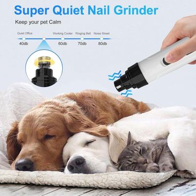 Generic - Coupe-ongles USB - Rechargeable, toilettage chiens/chats