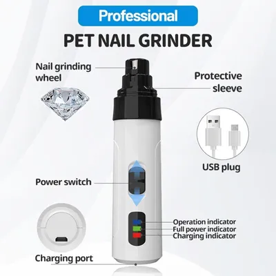Generic - Coupe-ongles USB - Rechargeable, toilettage chiens/chats Generic - Coupe-ongles USB - Rechargeable, toilettage chiens/chats