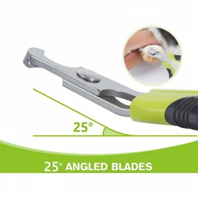 Coupe-ongles pro : acier inox, courbé, précis chiens/chats Coupe-ongles pro : acier inox, courbé, précis chiens/chats