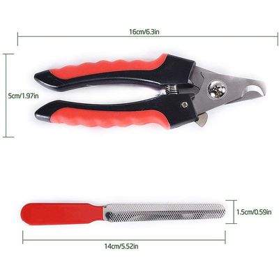 Coupe-griffes pro + lime : précis, sûr, chiens/chats petits/moyens