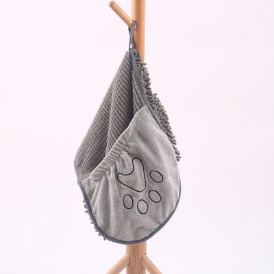 Serviette chien séchage rapide absorbant poches pratiques