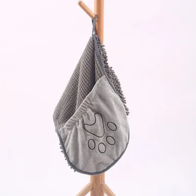 Serviette chien séchage rapide absorbant poches pratiques Serviette chien séchage rapide absorbant poches pratiques