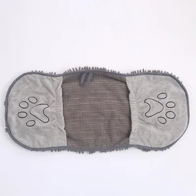 Pawffee Toalla para perros: de secado rápido, absorbente y con bolsillos