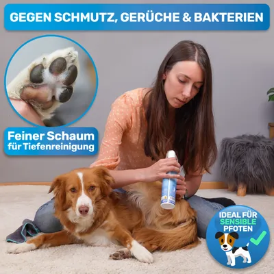 BluePet Pfotenschaum sanfter Pfotenreiniger Reinigungsschaum für Hunde