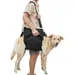 XL Hunde-Transportgeschirr, Beinstütze, Rehabilitation, Schwarz