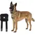 Hundekniebandage L, Set 2, Pfotenstütze, schwarz Rehabilitation