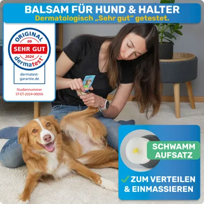 BluePet Pfotenbalsam Hund, Hundepfoten Balsam, Pfotencreme trockene Pfoten