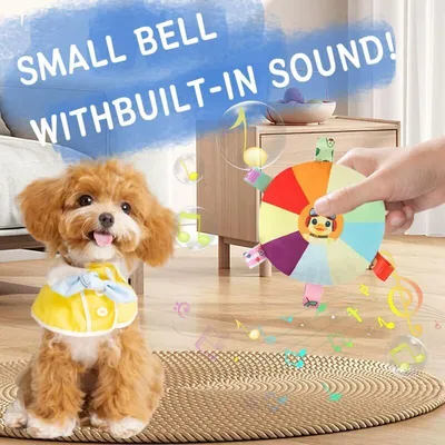 Soundful Plüsch-Frisbee-Hundespielzeug, Kauspielzeug, Aufmerksamkeitsförder