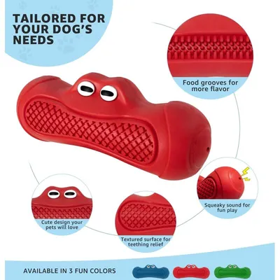 Rotes Hundespielzeug aus Gummi – Robust Hunde starkem Kaudrang