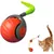 Oranger interaktiver Katzenball 5 cm – mit Plüschschwanz-Indoor-Spiel