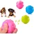 Set 3 quietschenden Gummibällen Hunde – Schwimmende Spielzeuge (Blau）