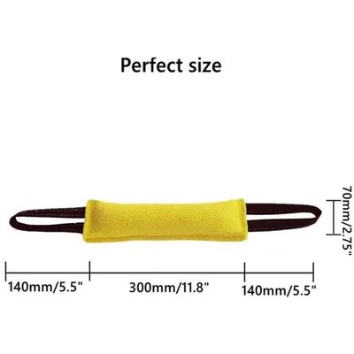 58 cm Hundekaustab – Strapazierfähiges schwarzes Material für das Training